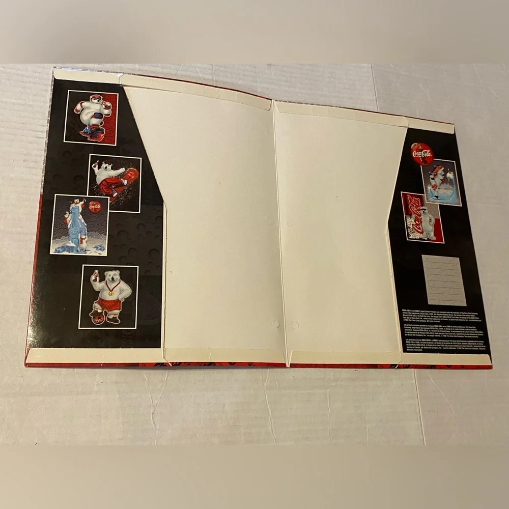 Coca-Cola 1998 Coke brand VTG school folder